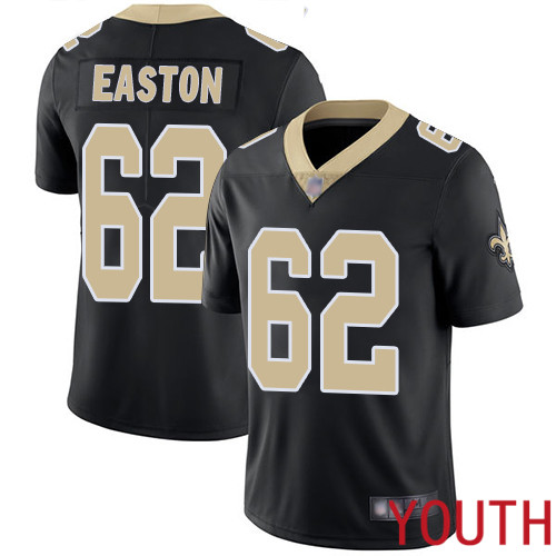 New Orleans Saints Limited Black Youth Nick Easton Home Jersey NFL Football 62 Vapor Untouchable Jersey